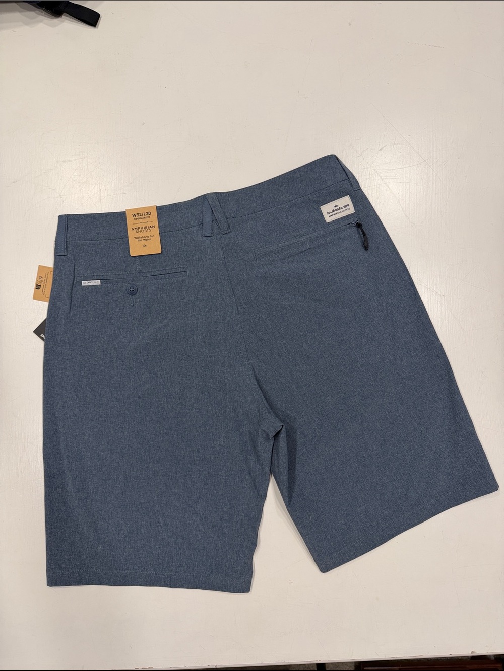 Quiksilver Men's Heather Navy Hybrid Shorts - Picture 2 of 4